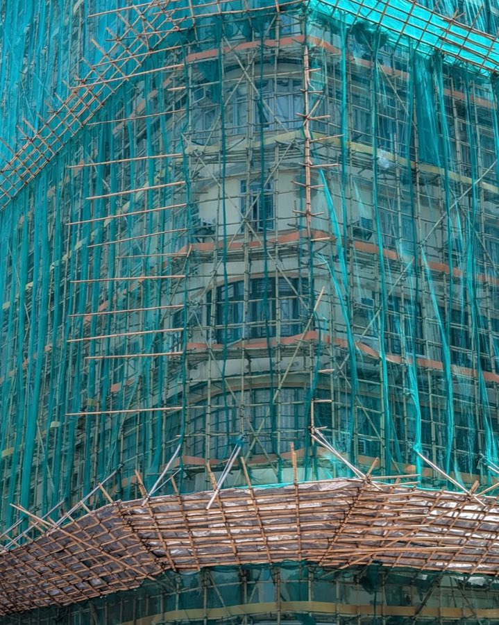 Bamboo scaffolding in Hong Kong
