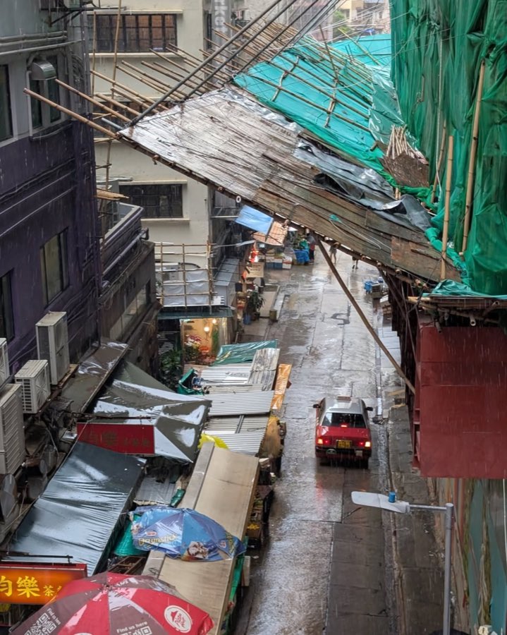 Bamboo scaffolding in Hong Kong